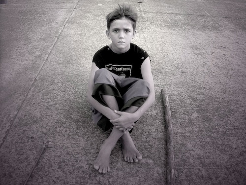 7. The Mestizo Boy in Black Shirt, 2012, by Danny C. Sillada